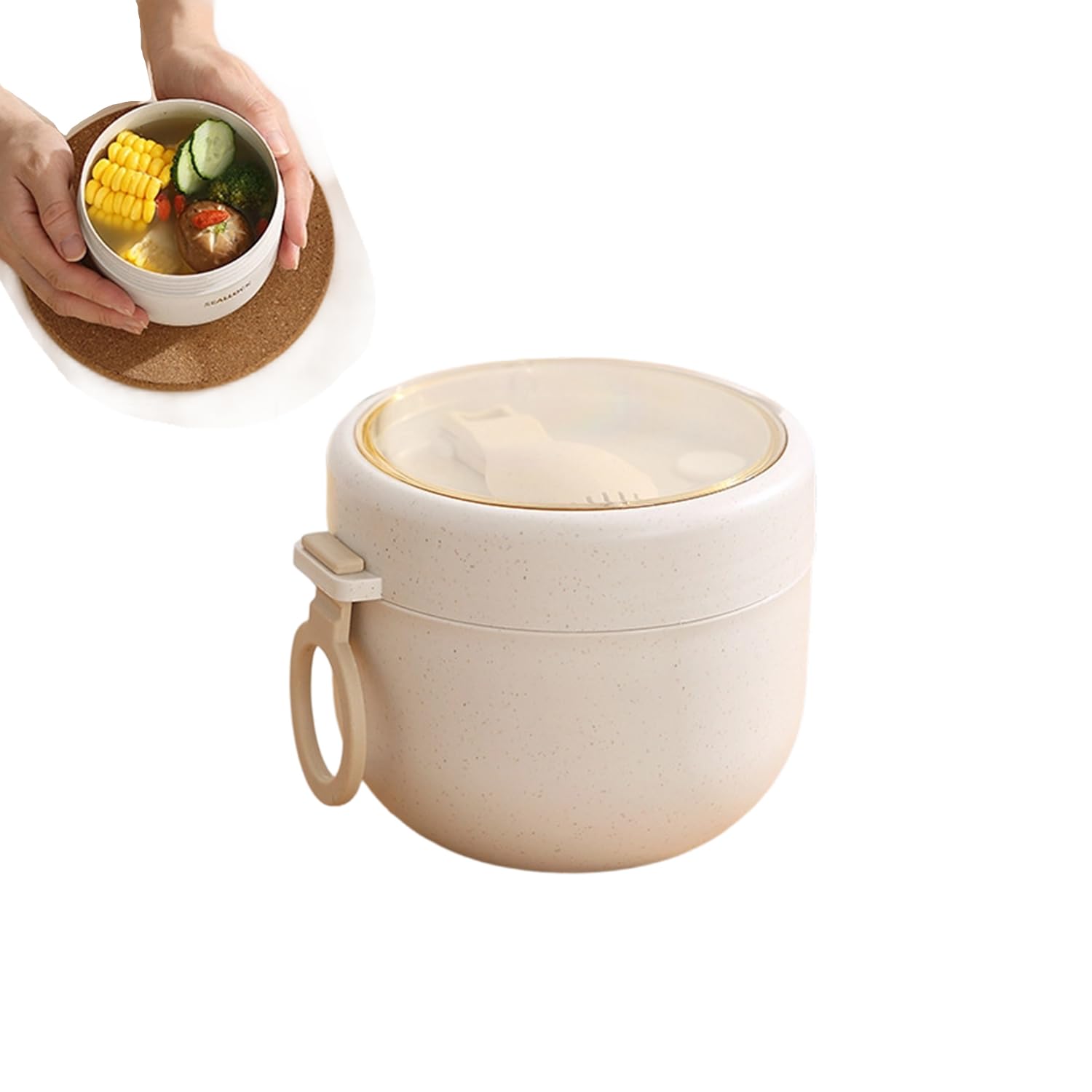 Amazon｜スープジャー レンジ対応 600ml スープポット ランチジャー